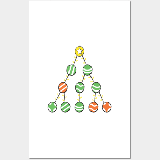 Programmer Christmas Tree - Funny Programming Jokes - Light Color Posters and Art
